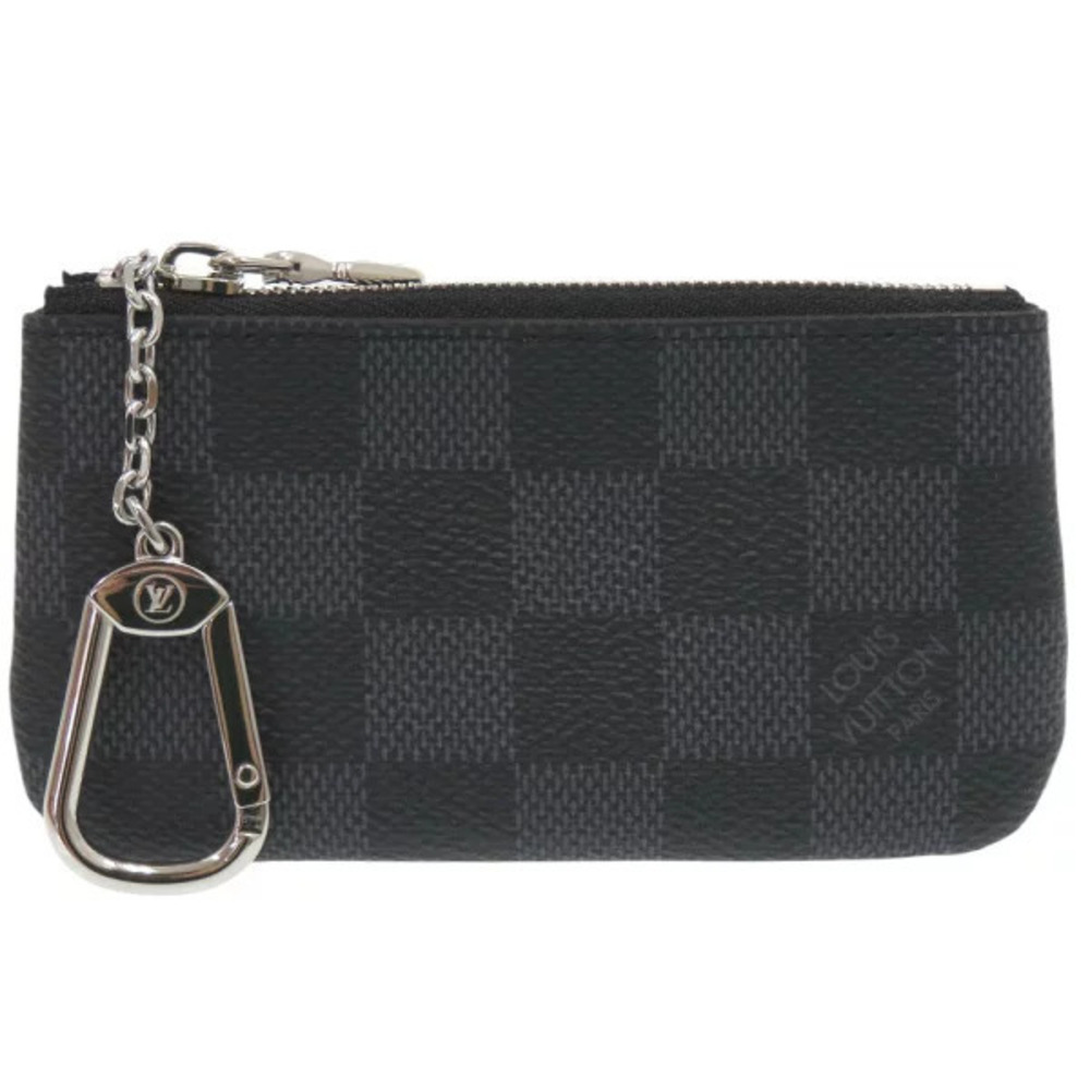 Louis Vuitton Pochette Damier Graphite Black coin case Wallet LV